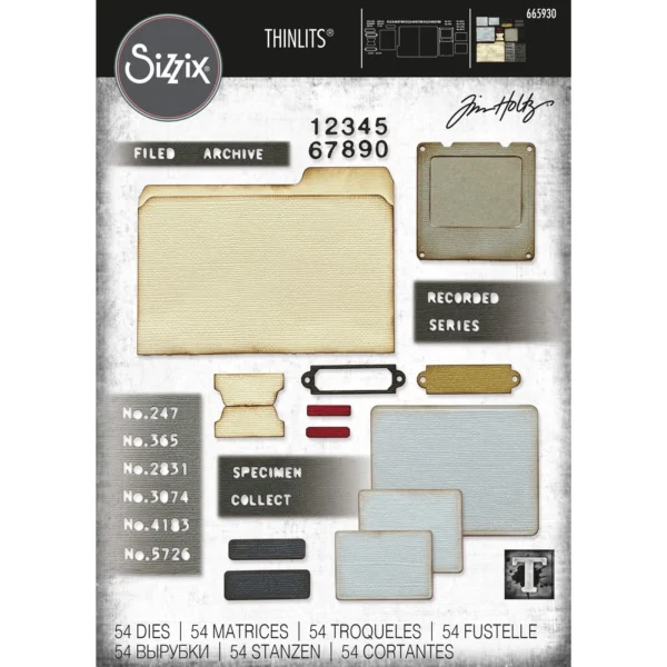 Thinlits by Tim Holtz Die Set Specimen – Sizzix (665930)