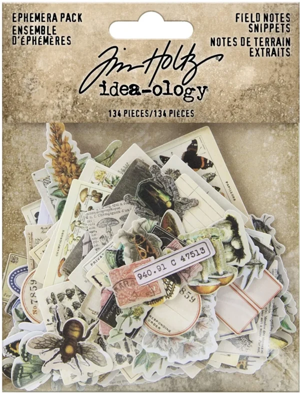 Tim Holtz Field Notes Ephemera Snippets (TH94049)