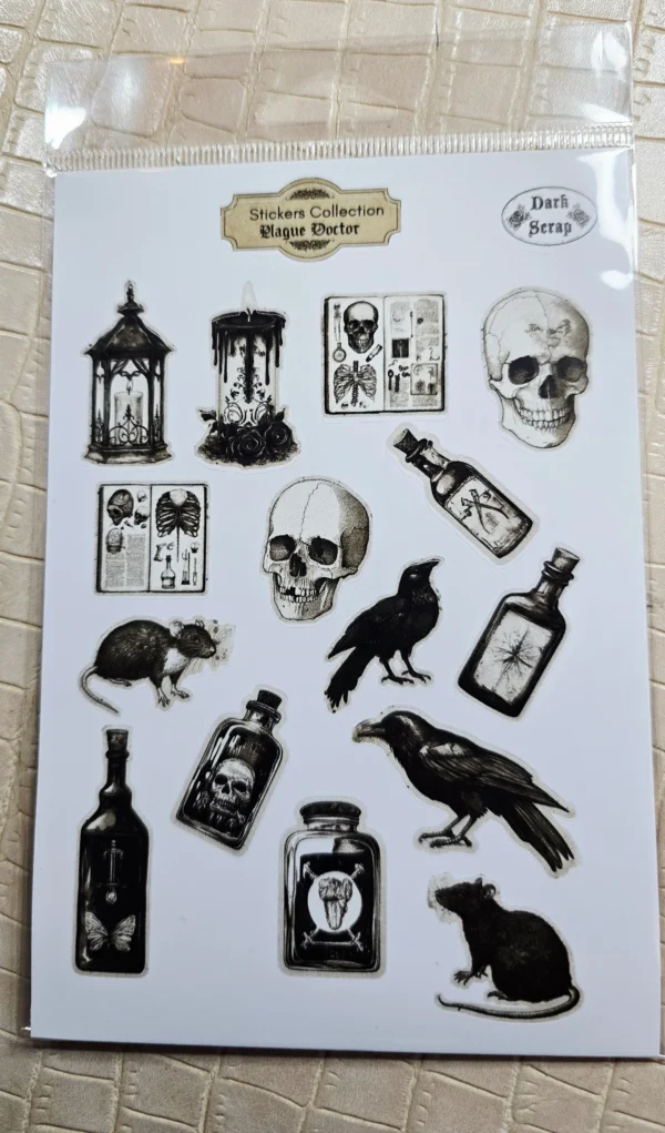planche stickers Plague doctor - S21