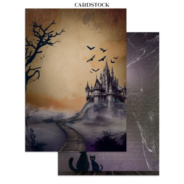 Stamperia Halloween Junk Journal Stickers, Backgrounds & Cut-Outs by Vicky Papaioannou (SBJK22) | A4 Art Journaling & Card Making Kit