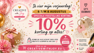 Vier mijn verjaardag met 10% korting | Creative with Joy