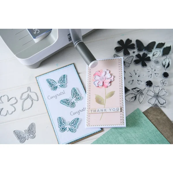 Sizzix Globetrotter’s Mark clear stamps en Framelits 62 stempels 4 snijmallen 49 & Market