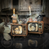 Workshop Haunted Television van Creative with Joy – maak je eigen griezelige vintage televisie in Halloweenstijl