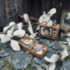 Workshop Haunted Television van Creative with Joy – maak je eigen griezelige vintage televisie in Halloweenstijl