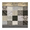 Tim Holtz Palette Collection Charcoal 12x12 inch met 12 dubbelzijdige vellen. Perfect voor vintage scrapbooking, journals, kaarten en mixed media.