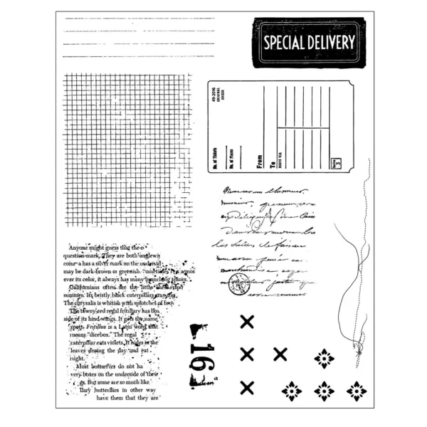 Sizzix Clear Stamps & Framelits Creative Combos 49 & Market 667058 Sizzix Clear Stamps & Framelits Creative Combos | 49 & Market (667058)