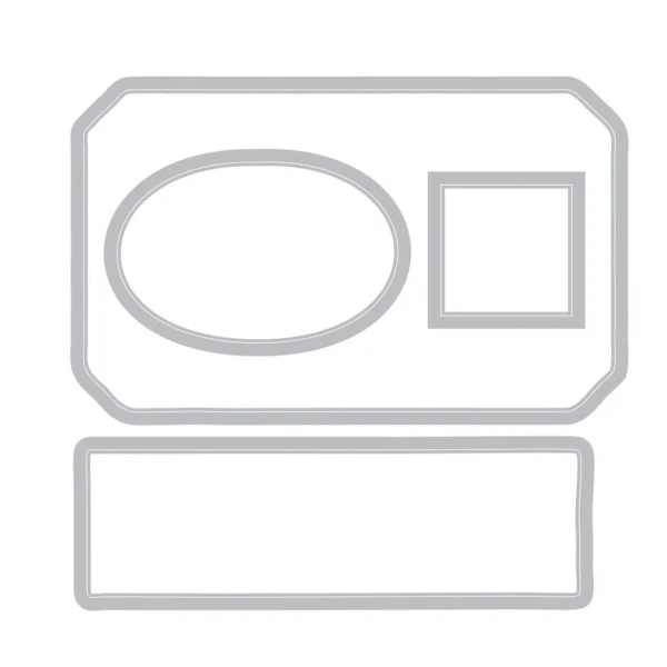 Sizzix Globetrotter’s Mark clear stamps en Framelits 62 stempels 4 snijmallen 49 & Market