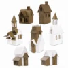 Sizzix Tim Holtz Village Collection met 87 Thinlits stansen voor huisjes en dorpsscènes. Discontinued set voor kerst, winter, Halloween en 3D projecten.