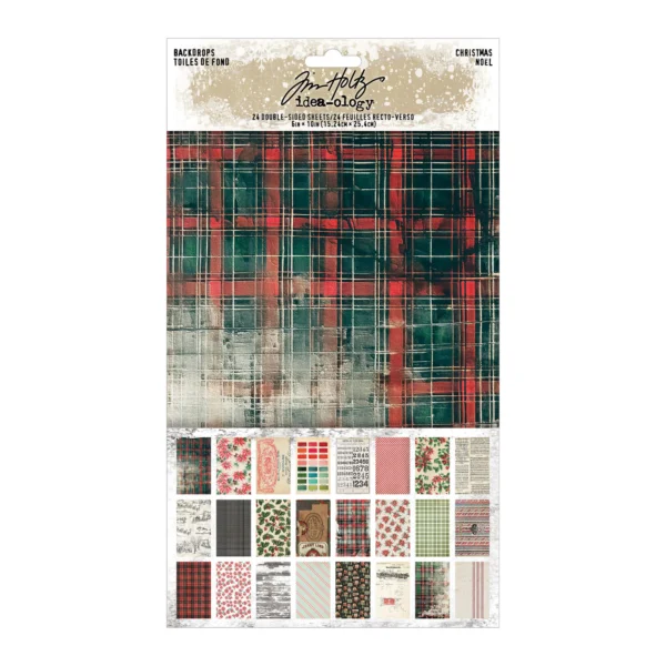 Tim Holtz Christmas Backdrops (TH94443) Tim Holtz Christmas Backdrops | Idea-ology (TH94443)