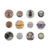 Tim Holtz Halloween Mini Flair (TH94158) Tim Holtz Halloween Mini Flair met 12 vintage buttons. Perfect voor scrapbooking, journals, mixed media en spooky projecten. Discontinued.