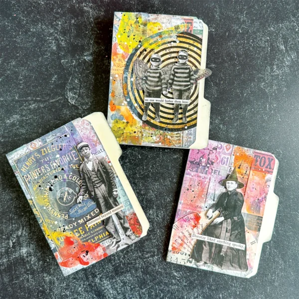 Tim Holtz Halloween Sticker Book met 484 vintage stickers. Perfect voor scrapbooking, journals, kaarten, collages en mixed media.