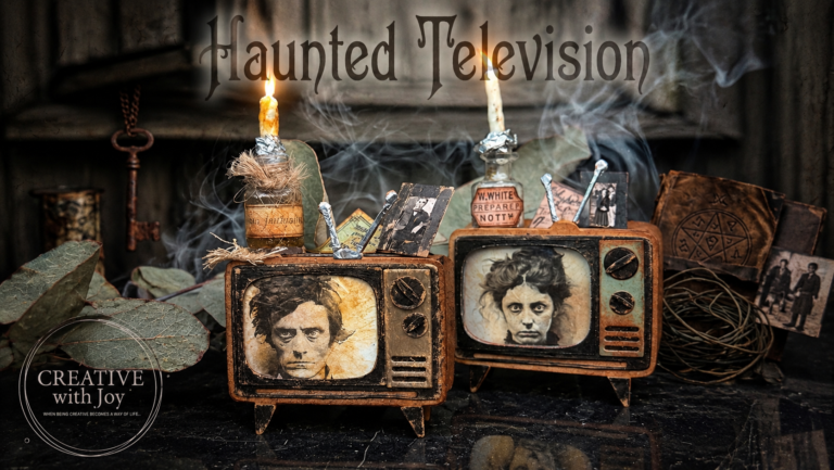 Workshop Haunted Television | Halloween Workshop Landgraaf | Creative with Joy