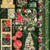 Graphic 45 Merry & Bright Sticker Set met 2 vellen cardstock stickers van 6x12 inch. Perfect voor scrapbooking, kerstkaarten, journals en creatieve projecten.