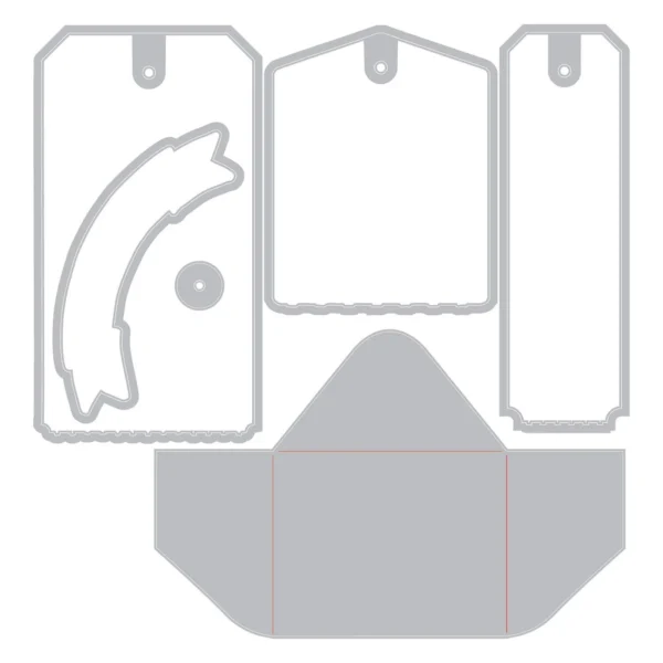 Sizzix Clear Stamps & Framelits Tag It 49 & Market 667064 Sizzix Clear Stamps & Framelits Tag It | 49 & Market (667064)