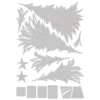 Sizzix Thinlits Colorize Die Set Trim a Tree Tim Holtz 666332 Sizzix Tim Holtz Thinlits Colorize Trim a Tree 14-delige kerstboom snijmal 666332