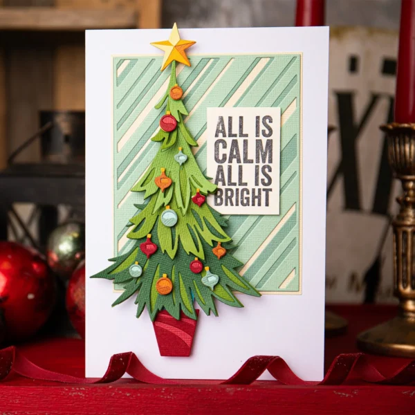 Thinlits Colorize Die Set Trim a Tree Tim Holtz (666332) Sizzix Sizzix Tim Holtz Thinlits Colorize Trim a Tree 14-delige kerstboom snijmal 666332